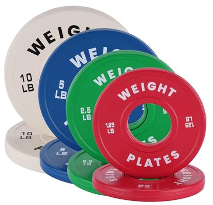 Olympia-Hantelscheiben-Set, 5.1 cm Langhantelscheiben, 2 x 15 kg, 2 x 25 Pfund, 2 x 35 Pfund, 2 x 45 Pfund, 45,4 kg, 72,6 kg, 136,1 kg, 20,4 kg, Langhantelgewichte für Krafttraining, Gewichtheben (17