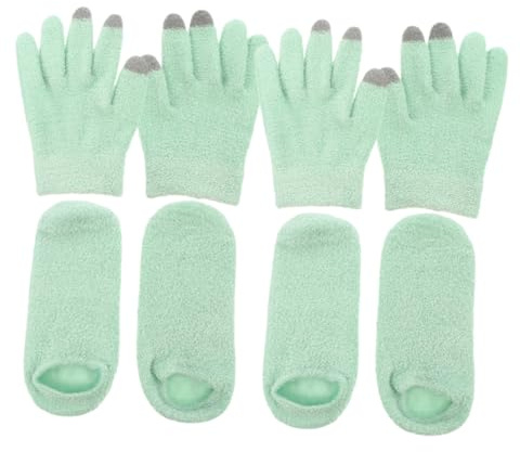 FOMIYES 2paare Gel-moisturizing-handschuhe Und Socken-set Für Trockene Hände Und Füße Mit Touchscreen-funktion Leicht Und Sanft Strapazierfähig Für Verschiedene Aktivitäten