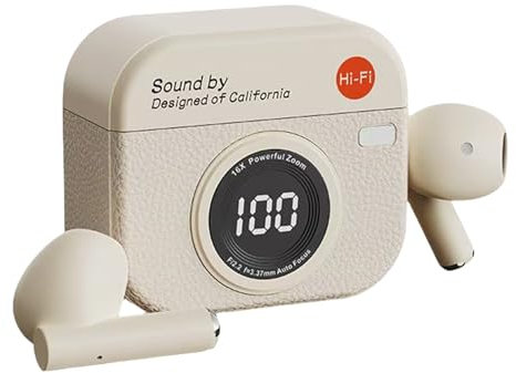 Earbud Sportif Sans Fil | 9.5x3.7x12.6cm Oreille D'oreille Ouverte | PP Pinna Clip Écouteurs, Bar Immersif, Écouteur Sans Fil Étanche Pour La Course, Les Sports, La Conduite, Le Bureau (marron, Peau,