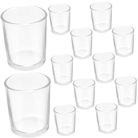 PRETYZOOM 12pièces Lot De Verres à Liqueur Mini-verres Petits Calices Gobelets Vintage Pour Église Mariages Et Fêtes