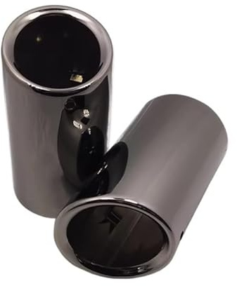 Auspuffblenden,Auto Auspuffspitze Auspuffspitzen 1.4T Passend für BMW F30 E90 Edelstahl Auspuff Schalldämpfer Spitze Düse(Black 2)