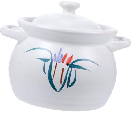 OUNONA Casserole Céramique Résistante Chaleur Faitout Polyvalent pour Soupe et et Uniforme Matériau pour Personnes