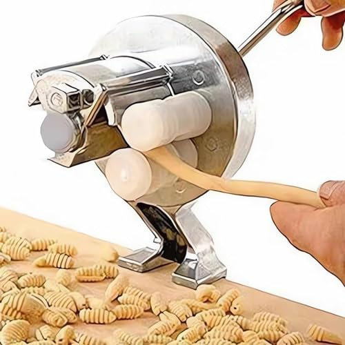 Máquina manual de prensa de fideos de acero inoxidable para cocina y restaurante, diseño portátil para pasta casera