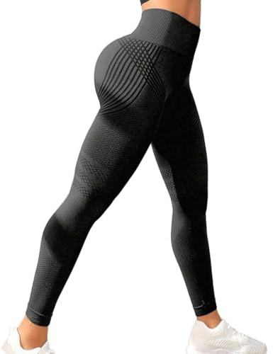 Flora Figur pro Leggings 3D-Kompressionsleggings Fitness-Yogahosen für Damen – Anti Cellulite Leggings hoch tailliert, Atmungsaktiv