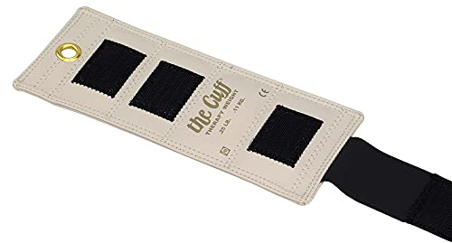 The Cuff Original Adjustable Ankle and Wrist Weight for Training, Dance, Running, Cardio, Aerobics, Toning, and Physical Therapy for Men and Women, .25 lb , White
