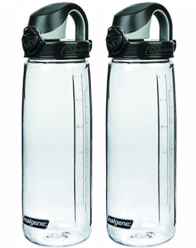 Nalgene Trinkflasche Everyday OTF, CLEAR/BLACK Set of 2, 24 ounce