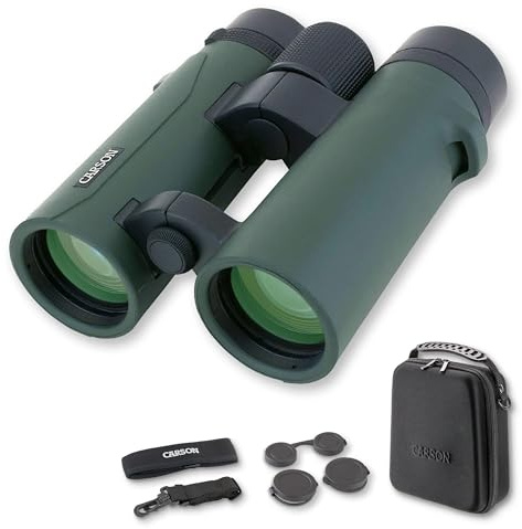 Carson Baureihe RD 10x34mm Kompaktfernglas mit Doppelsteg, wasserdicht und mit extrem hoher Auflösung