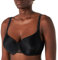 Selene, Reggiseno Donna Modellante, con Ferretto e Coppe Preformate in Morbido Tessuto, Collezione Sara, Colore Nero, Taglia 5D