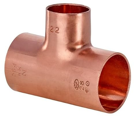 IBP Bänninger - Raccord Cuivre à souder - Té Cuivre inégal FFF 16-14-16