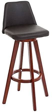Mendler Barhocker HWC-C43, Holz Kunstleder drehbar - braun