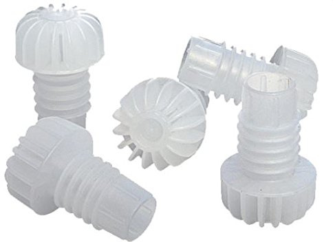 Tappi in PLASTICA per Spumante Vino Confezione pz.100 Tappo A Fungo ALETTATO