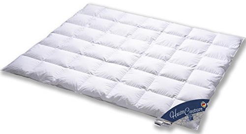 Vitaschlaf TESTSIEGER Haute Couture W3 - LEICHT Sommer Daunendecke 100% BAIKAL-FLAUM Sibirien- Made in Germany Since 1947 große Größen (155x200cm)
