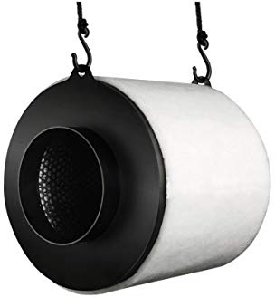 GARDEN HIGHPRO | PROACTIV Filtro carbone attivo 125 mm 250 m/3 h | carbone attivo di cocco | Elimina gli odori organici
