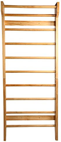 CCLIFE Sprossenwand Turngeräte Holzoptik Mehrfarbig Fitness Turnwand Klettergerüst Kletterwand Gym Sportgerät für Erwachsene Kinder ZERRO