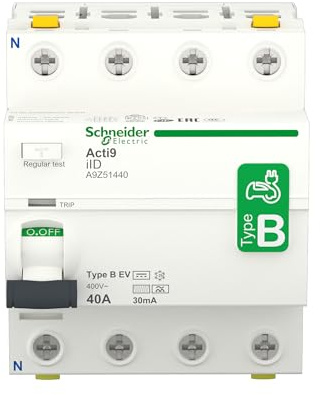 Acti9 - Iid 4P 40A 30mA B EV | 40 A, 30 mA, type B-EV
