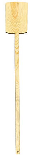 Acan - Pelle carrée en bois pour pain et pizza, 32 x 22 cm, avec manche long de 121 cm, utilisée dans les fours profonds