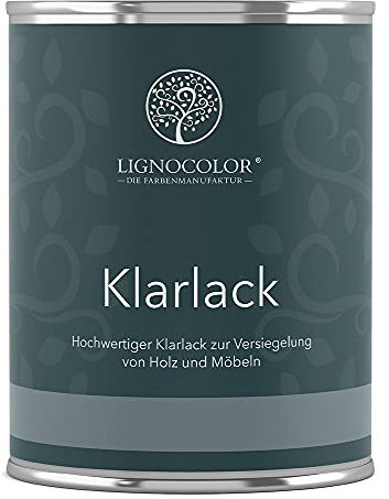 Lignocolor Klarlack hochwertige und professionelle Versiegelung für Möbel- und Holzoberflächen (750 ml, Glänzend)