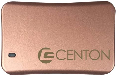 Centon SSD esterno (oro rosa metallizzato), USB-C 3.2 Gen 2, 500 GB