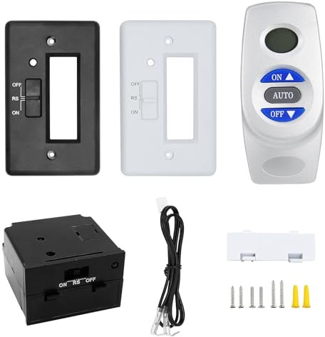 Fireplace Remote Control Kit RCST, On/Off Thermostat LCD Compatible with Ambient, Majestic, Monessen, Vermont Castings Gas Valve Fireplaces and Stoves, Without Battery