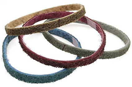 Feilenschleifer, Schleifpads, 12 Stück, 330/457/520 mm, Vlies-Nylon, grob bis fein, for Edelstahl-Metallstreifen, Entgraten for Schleifen, Schärfen (Farbe: Mix, Größe: 330 x 10 mm) (Farbe: Mix, Größe: