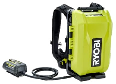 Ryobi Rückenhalterung | Ladegerät für Akku 36 V Max Power 6,0 Ah RY36BP3PA-0