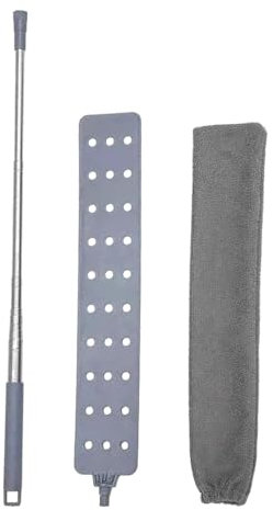 Zqkimzi Spolverino telescopico,Spolverino telescopico per la pulizia - Spolverino da pavimento lungo con manico telescopico,Spolverini per pulire soffitti, spolverino, spolverino lungo per camera da