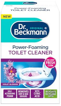 Dr. Beckmann Power-Foaming Toilet Cleaner | Violet Blossom | For a deep fresh clean | 3 x 100g