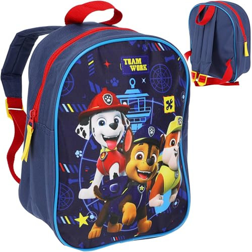 alles-meine.de GmbH Kleiner - Kinder Rucksack - P. Patrol - Hunde - Tasche - 29 cm - wasserfest & beschichtet - Kinderrucksack - 1 Fach - groß Kind - Jungen Mädchen - Kindergarte..