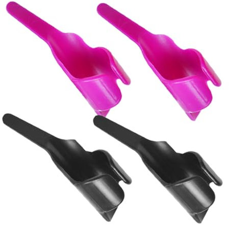 Angoily 4 Stück Nähsteuerung Kordelstring Anti-hülse Heißkleberschutz Greifer Abdichten Ergonomisch Metallisch Geräte Mini Zubehör Größer Hacken TIPP Verschleiß Finger Handwurzel Plastik