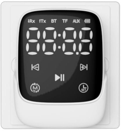Vocdikficy Récepteur Émetteur Bluetooth 5.3 2-en-1 Blanc, Adaptateur AUX pour Voiture, Ordinateur de Bureau, Vieux Haut-Parleur et Vieux Amplificateur.