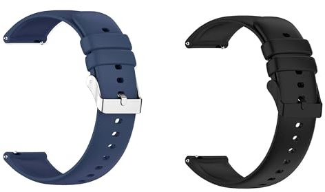 Foyscr Silicone Strap,Quick Buckle Waterproof Soft Strap,Watch strap | Men's and Women's Smartwatch Strap,Sport Watch Strap,silicone watch strap 20mm,watch strap,watch straps for men