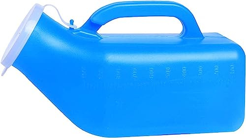 Bottiglia di pipì, Orinatoio maschile da viaggio all'aperto, Plastica trasparente, Dispositivo di raccolta dell'urina, Dispositivo a prova di fuoriuscita, Bottiglia per orinatoio portatile, Coperchio