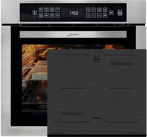 KAISER Backofen-Set Herd Set Autark Einbaubackofen,Edelstahl,86L 15 Fkt.+Induktions-Kochfeld, Autark Herd Power Booster 60 cm Barbecue EH 6306 N R+KCT 6700 FI