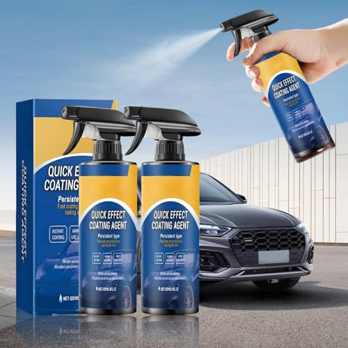 Sopami Spray Auto Coating Agent Spray Autolackspray -Hpj1-D1 | Quick Effect Coating Agent For Car, für Glanz und Schutz 3-in-1 Hochschutz-auto-beschichtungsspray (120ml *2)