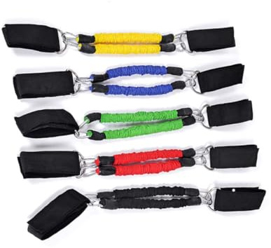 Gogogmee Bandes de Résistance Élastiques pour Cheville Corde de Traction Élastique Multifonction Exercice de Traction à la Corde pour Course à Pied Taekwondo et Couleur Aléatoire