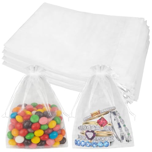 30 Stück 30 x 20cm Organza Säckchen Groß, Organza Säckchen Zum Befüllen