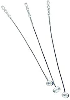 SIGEL Sicherheitsfäden Nylon 125 mm farblos 1000 Stück | ZB340, Reißfeste Ausführung zur Befestigung von Anhängern und Etiketten