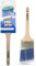 Axus Decor Precision Angled Cutter Paint Brush (Blue Color) - 3/75mm - Synthetic Filaments, Angled for cutting in with emulsion, Hardwood Handles, Rust-Resistant Stainless Steel