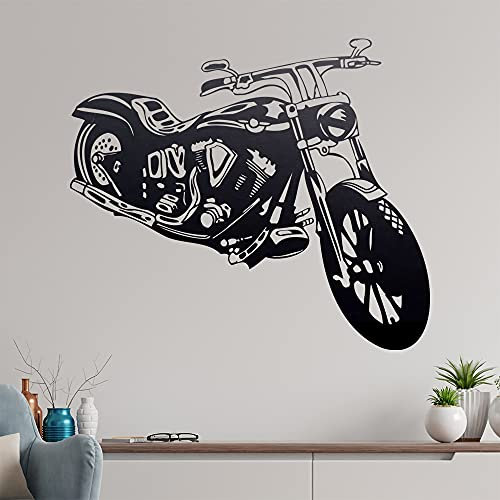 Motorrad Wandtattoo in 6 Größen - Wandaufkleber Wall Sticker - Dekoration, Küche, Wohnzimmer, Schlafzimmer, Badezimmer