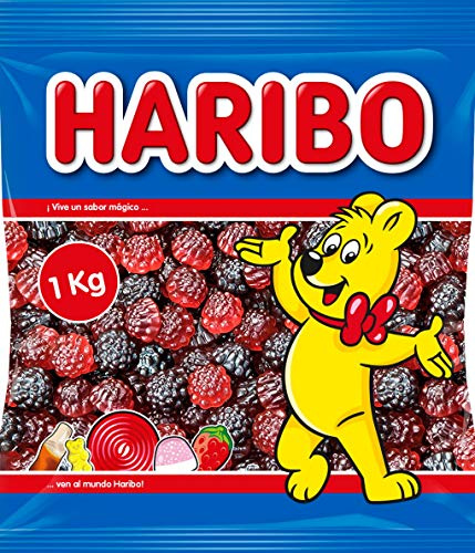 1kilo de mûre et framboise lisse HARIBO !!!