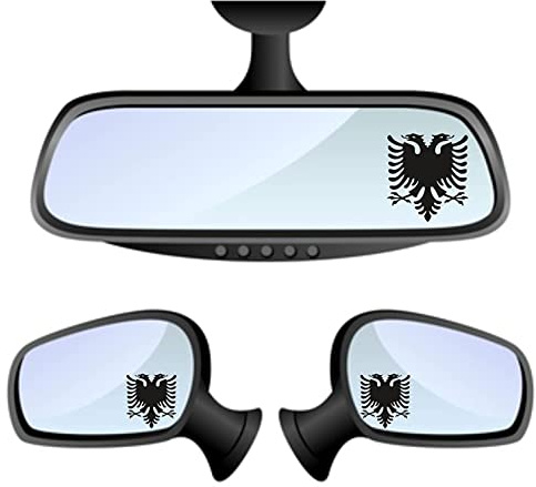 Albanien Albania Albanischer Adler Spiegel Aufkleber Sticker Auto Laptop Handy