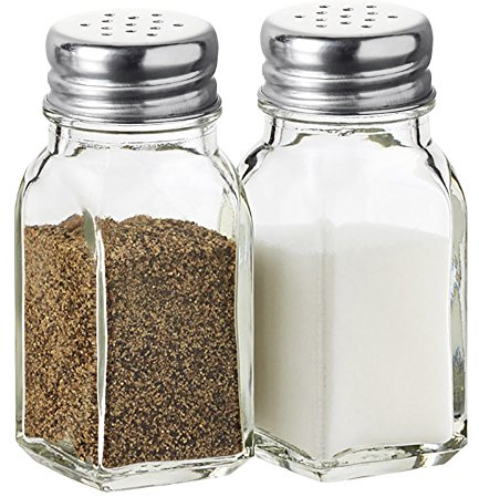 Salt and Pepper Shakers Set Clear Glass, Kitchen Gadgets Cooking Table