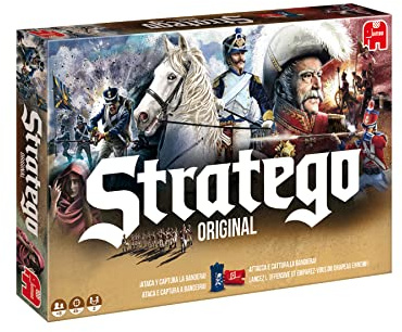 JUMBO -Jumbo-80516-Stratego Original, Spiel mit Spiel und Strategie, ab 8 Jahren, 2 Spieler, SPANISCHE/FRANZÖSISCHE VERSION