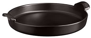 Emile Henry Pizzablech, tief, 30,5 cm, Anthrazit