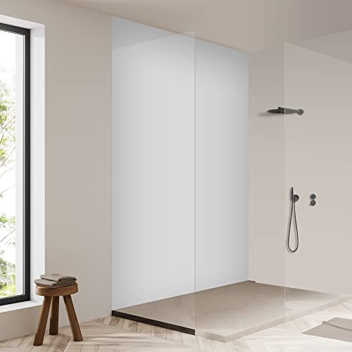 yourplate Duschrückwände mit individueller Größe (1 Rückwand – Premium Nano Matt – Beton) – Duschrückwand Alu mit Feuchtigkeitsschutz – Rückwand Dusche zur einfachen Montage