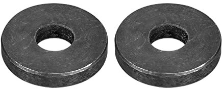 sourcing map Rondelle plate en acier au carbone pour boulons M14, 2 pièces M14 x 41 x 7,5 mm noir oxydé de grade 8.8 en alliage d'acier ultra épais pour l'industrie mécanique