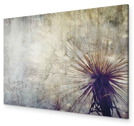 murando - Akustikbild Pusteblume Bilder Akustikschaum Hochleistungsschallabsorber Schallschutz Leinwand 1 tlg Wandbild Raumakustik Schalldämmung Blumen Natur Pflanze wie gemalt
