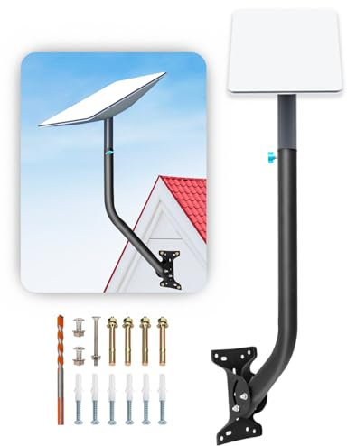Aspotify Adjustable Starlink Mount Kit - Wall, Roof & Pole Mount Adapter for Starlink Internet Satellite