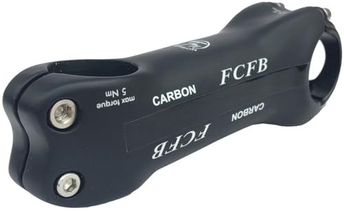 FukkeR MTB Mountainbike Racing Straße Lenker Vorbau 31.8mm * 70/80/90/100/110/120/130mm Carbon Fahrrad 6 Grad Riser Lenkervorbau Für Radfahren BMX XC AM FR (Color : Black, Size : 130mm)