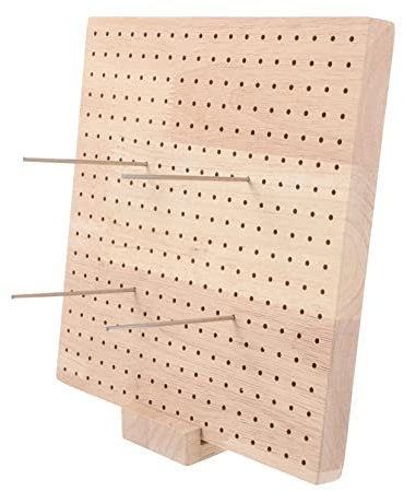 Lurrose 1satz Crochet Blockierbrett Aus Holz Strapazierfähiges Blockierbrett Für Häkelarbeiten Mit Nadeln Quadratisch Zum Gleichzeitigen Blockieren Mehrerer Projekte Sicheres Material